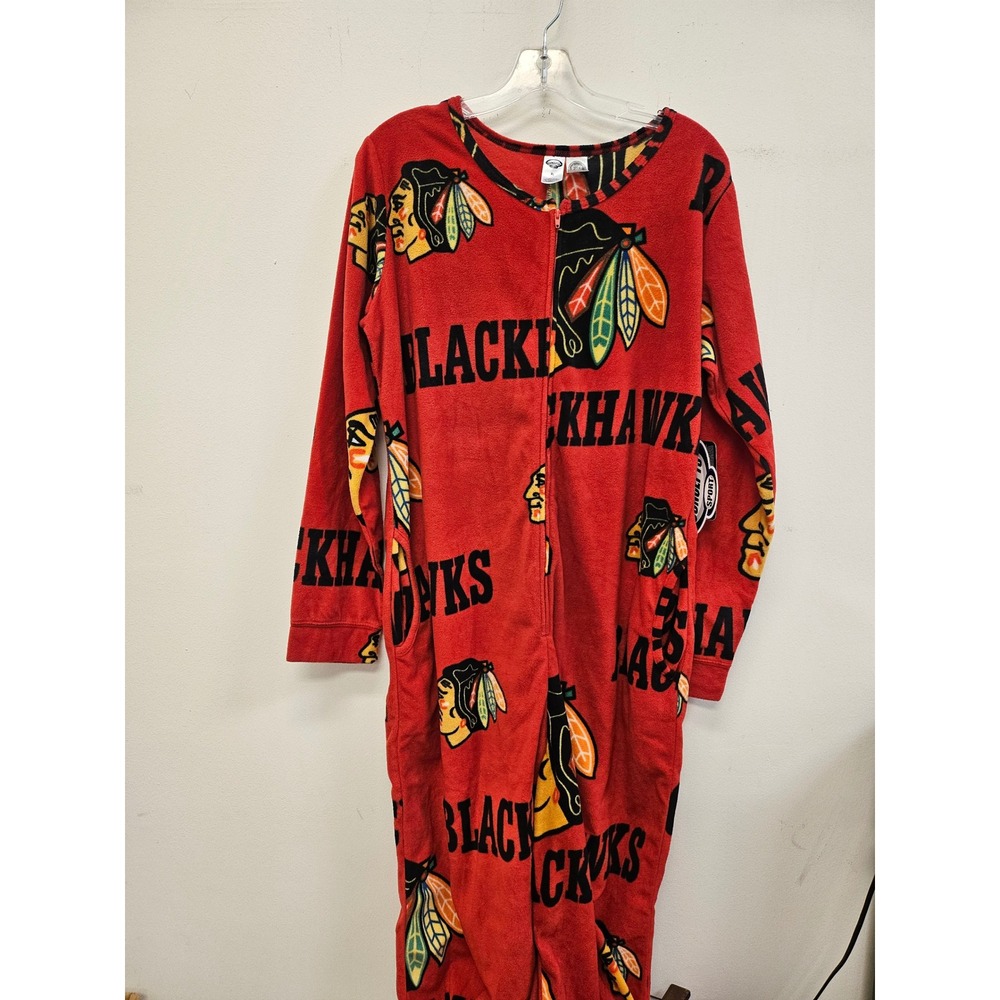 Concepts Sport NHL Chicago Blackhawks Womens Fleece Union Suit Red XL NWT